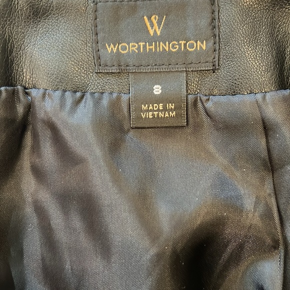 Worthington black faux leather pencil skirt - Picture 7 of 9